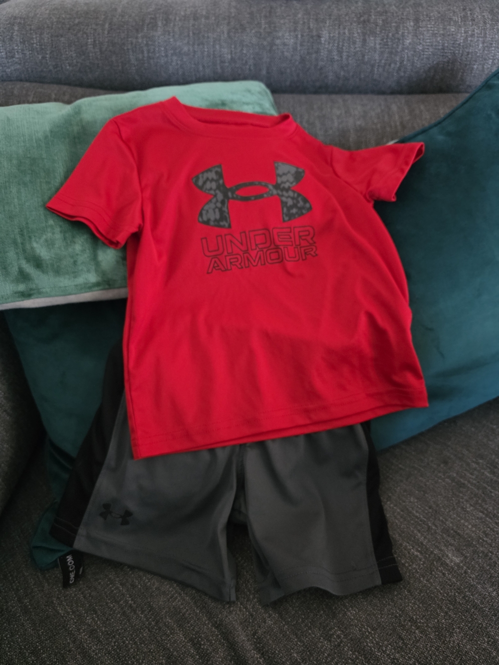 Under Armour Kids' Red Logo Tee 2 Ans Kit